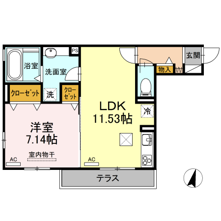ロイヤル岡崎柱の間取り
