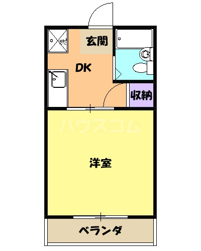 コーポラス山田の間取り