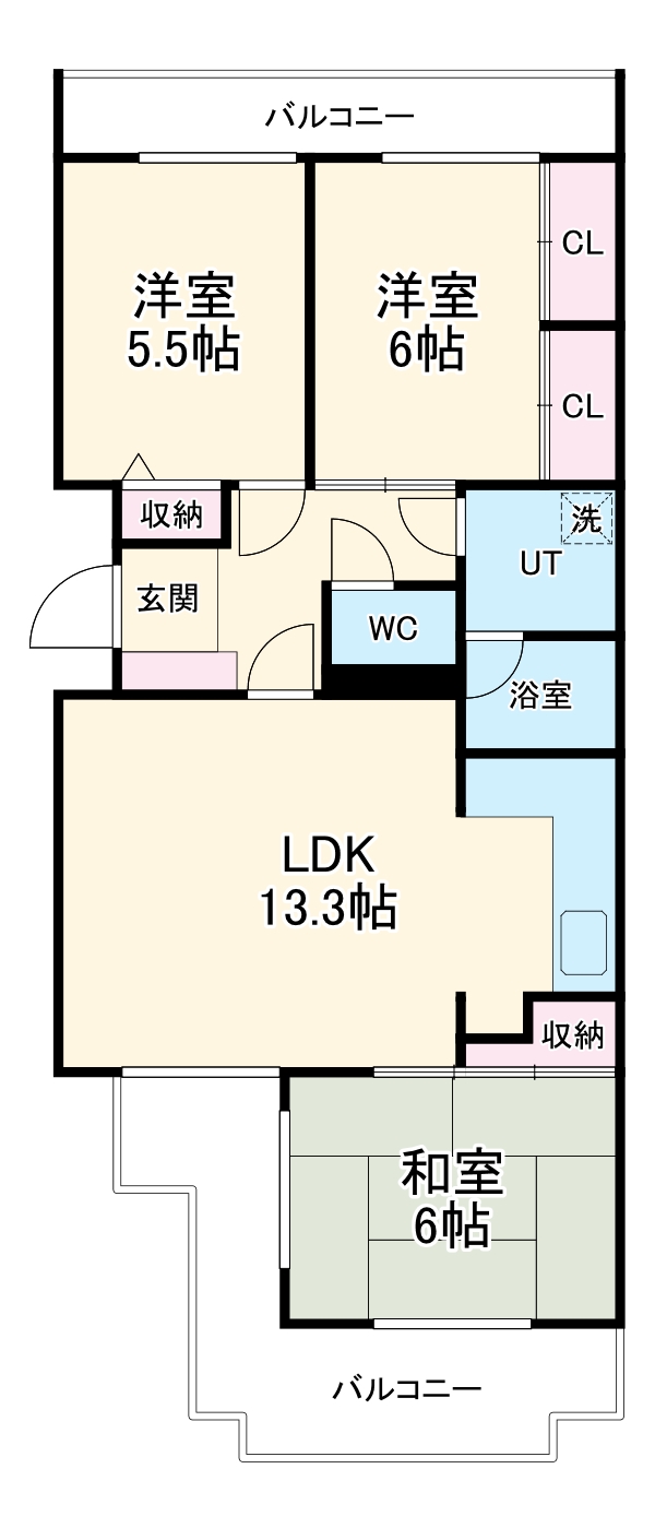 アビタシオンナルセの間取り