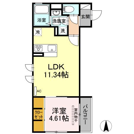 アンジュール綾瀬の間取り