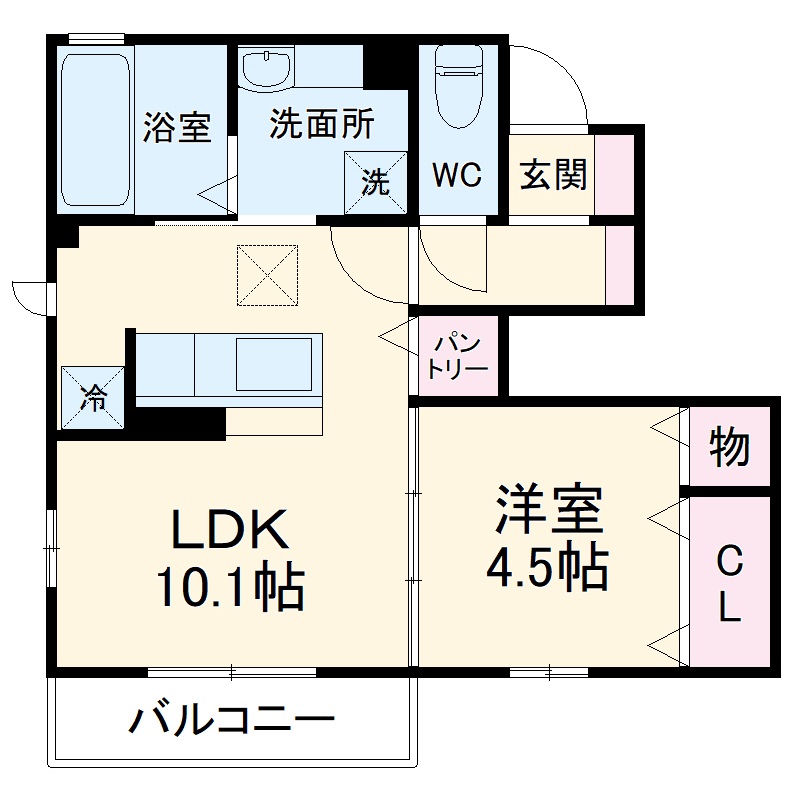 デューク青葉の間取り