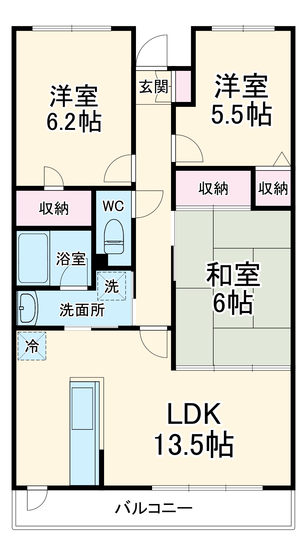 アンクラージュの間取り