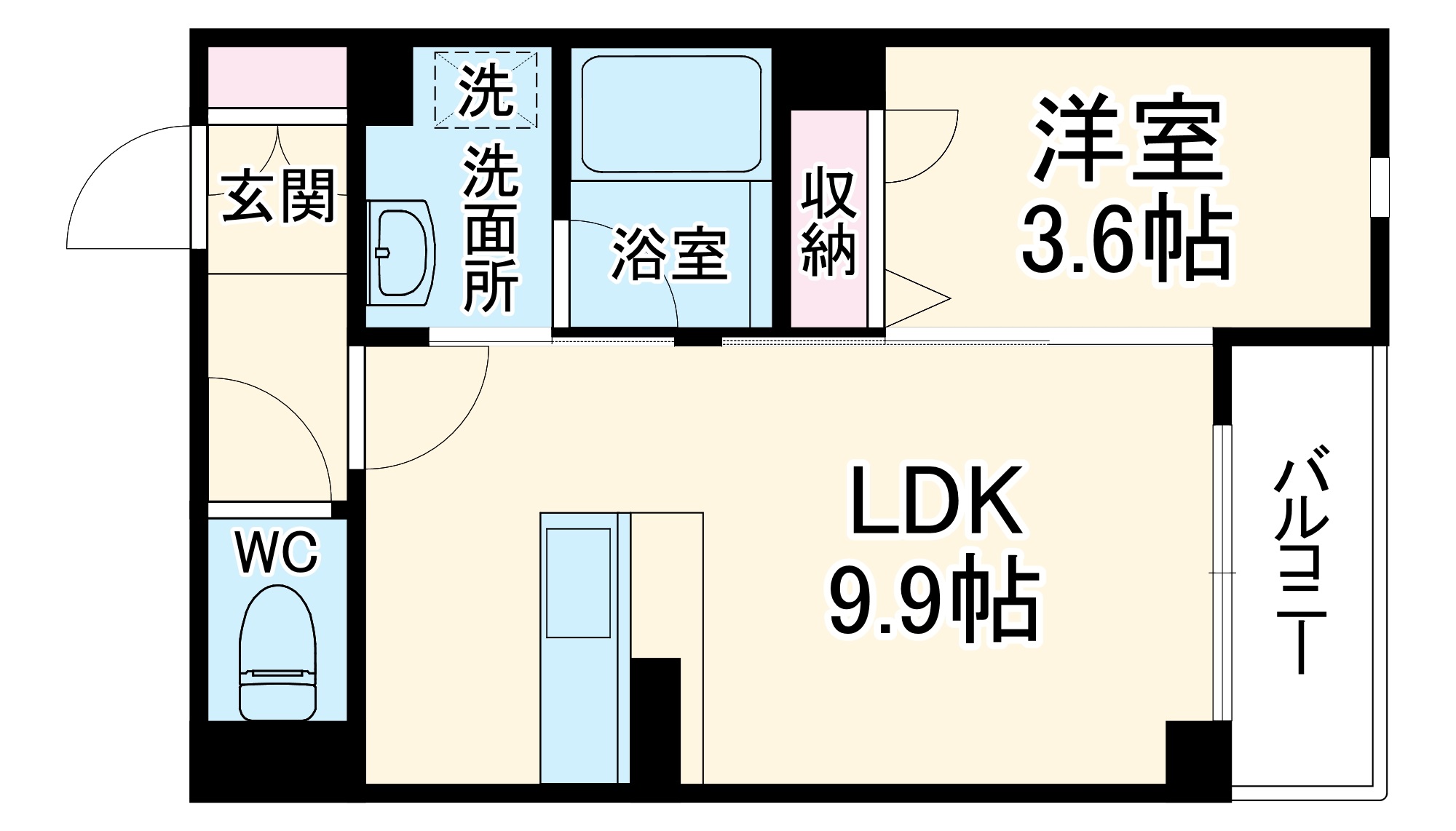 Fee de fleurageの間取り