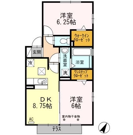 ウィステリア Aの間取り