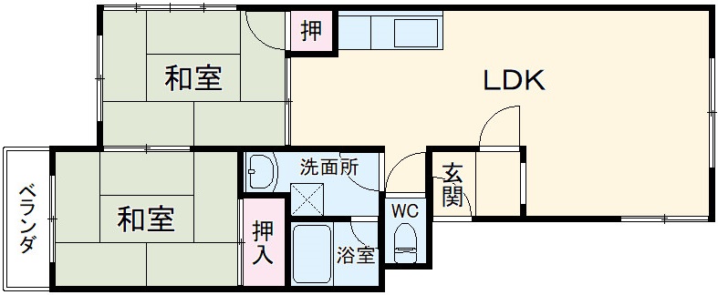 パープルコーポの間取り