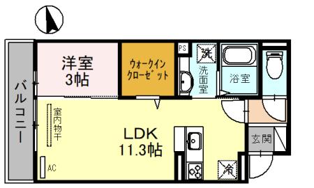 グラセフルⅢの間取り