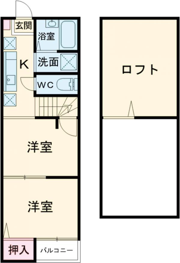 シャンゼ吉塚の間取り