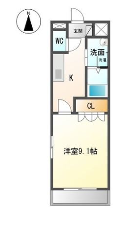 フルールムーランの間取り