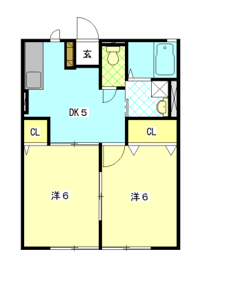 シティハイムM21の間取り