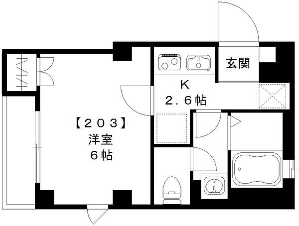 ディアマンテス新宿の間取り