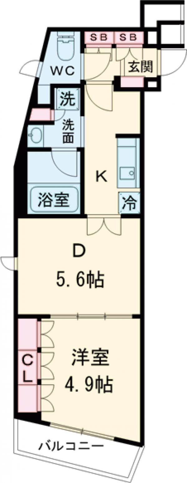 リテラス渋谷笹塚の間取り