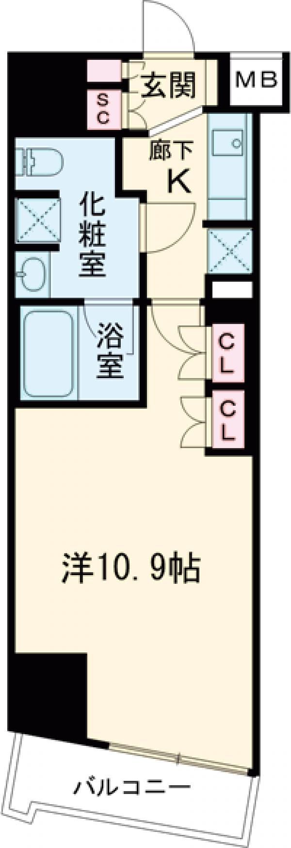 リテラス渋谷笹塚の間取り