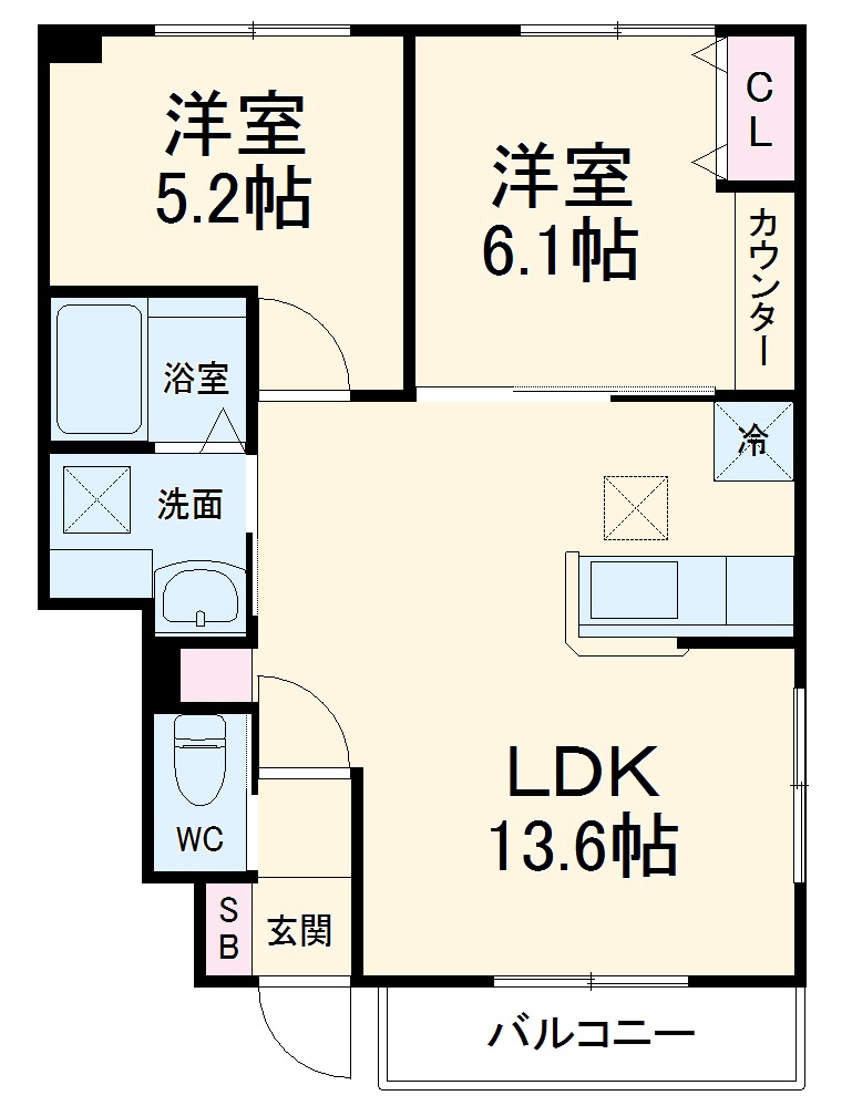 Doux maison 宿根の間取り