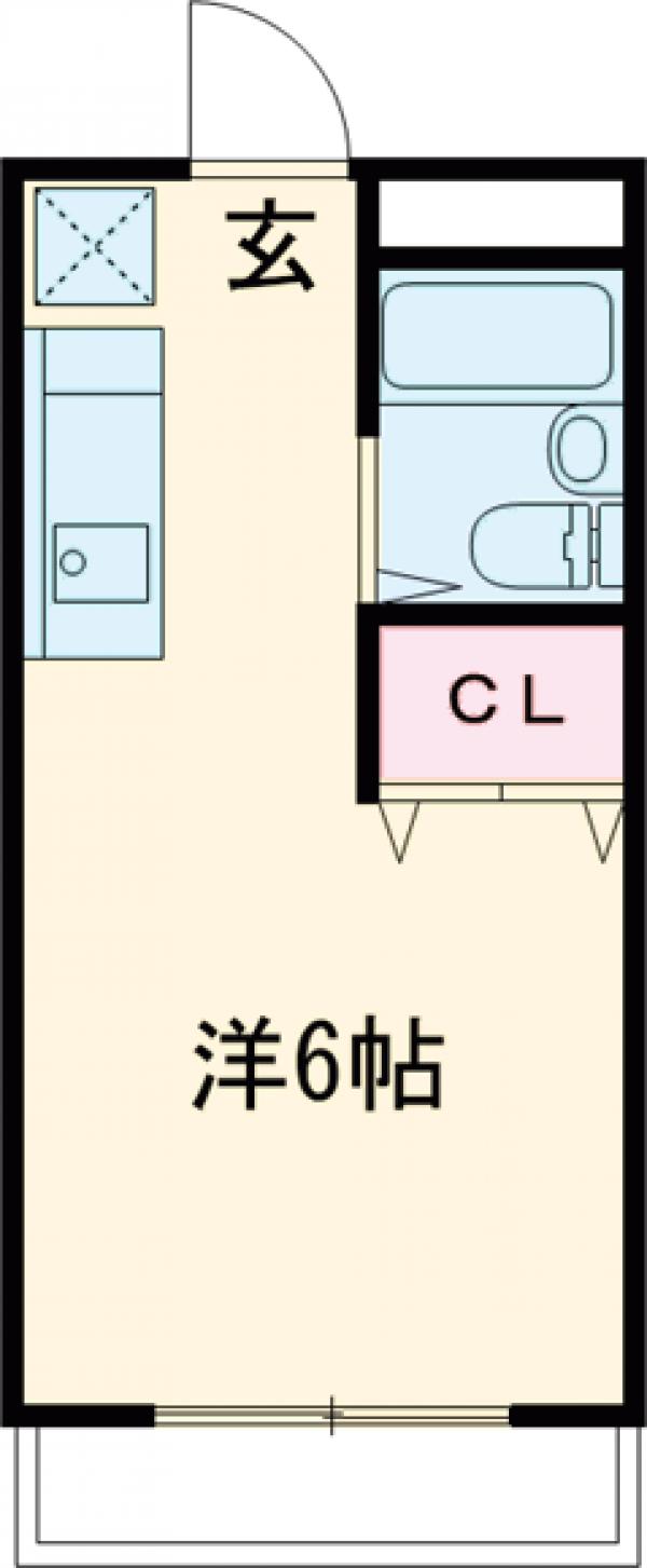 メゾンポンムBの間取り
