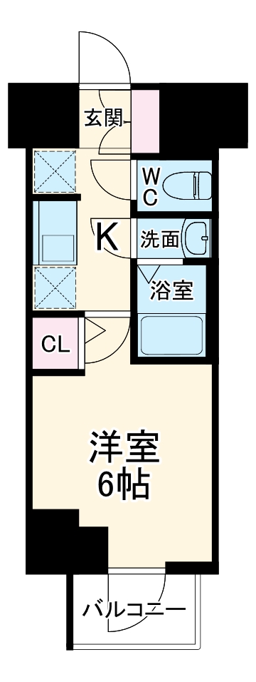 ラフィスタ横浜蒔田Ⅰの間取り