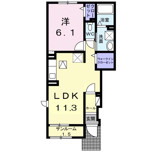 Sky Hope Aの間取り