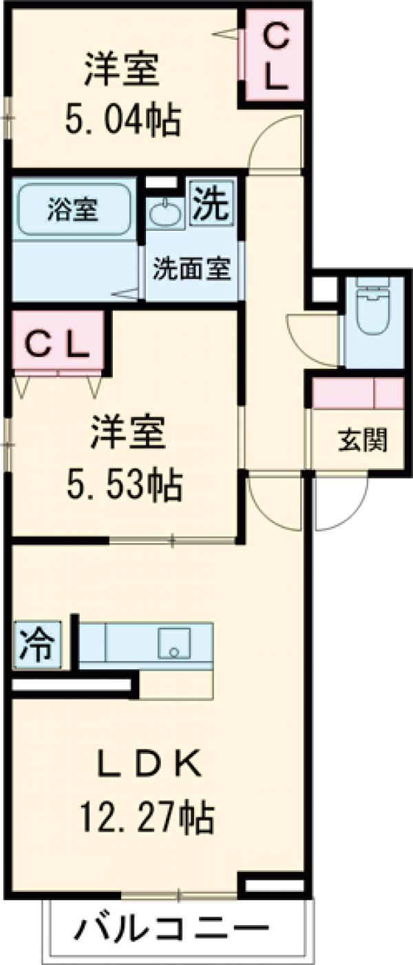 アンソレイエの間取り