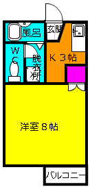 ハイツ・ひまわりの間取り