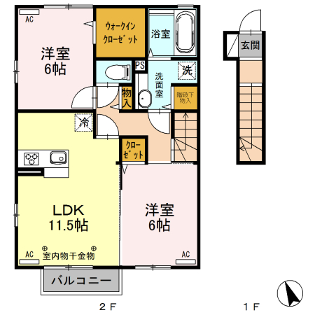 コンソラータ堀之内の間取り