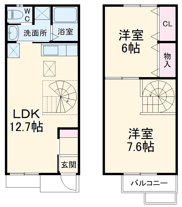 ラフォーレ高根台の間取り