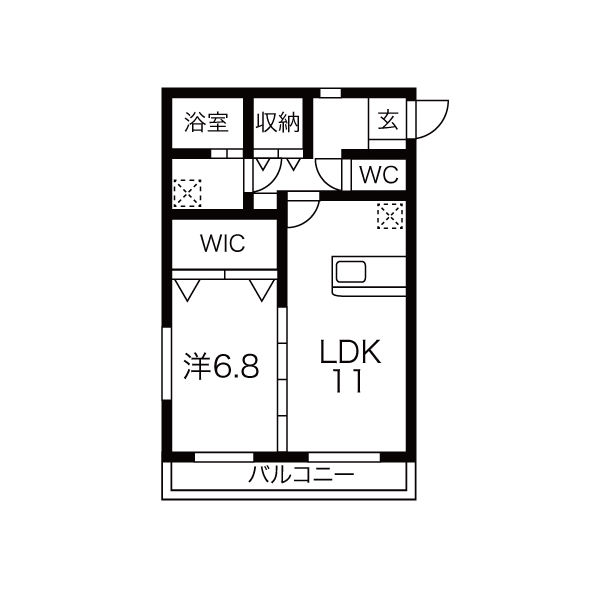 ラポール今沢の間取り