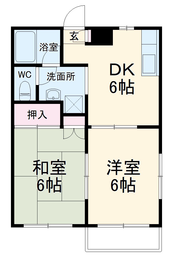 コンフォート平田の間取り