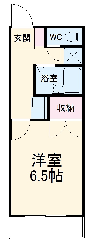 メゾンドール若狭Aの間取り