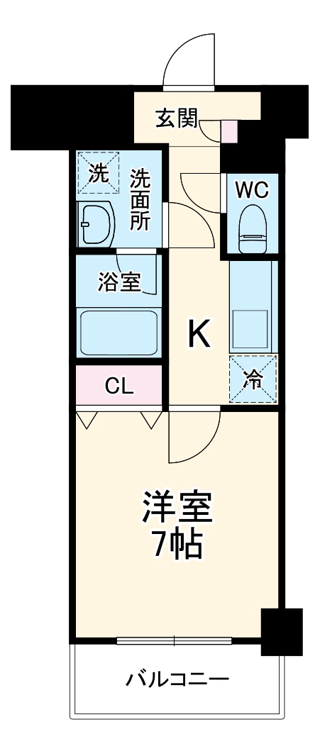 ドゥナーレ内浜町の間取り