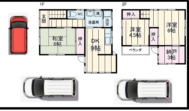 (genic長作台)・1号室の間取り