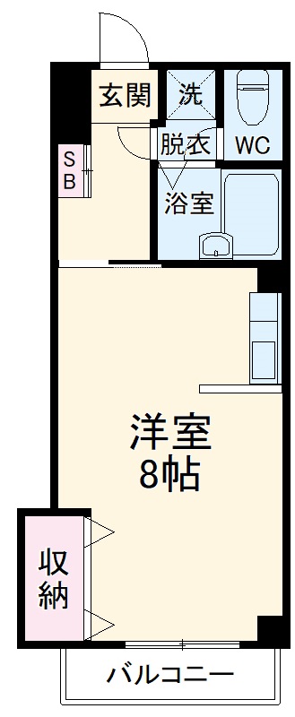 新松戸の完工年月(1992年10月)築の賃貸マンションの間取り