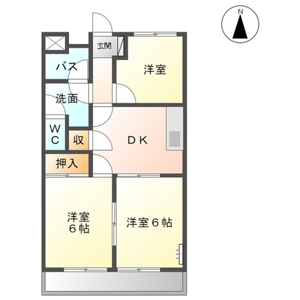 レジデンスミズノ壱番館の間取り