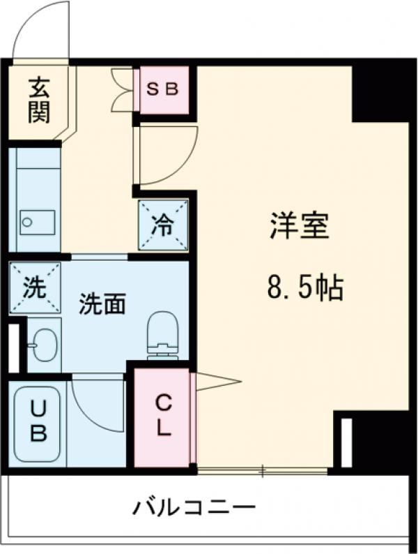 横川の完工年月（2022年6月）築の賃貸マンションの間取り