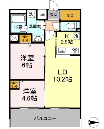 D-room早稲田の間取り