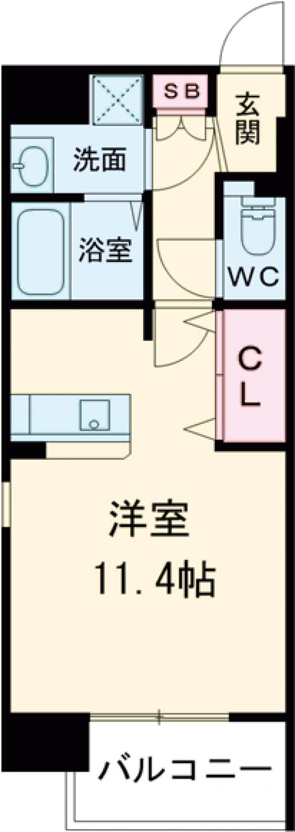 LIBTH県庁前の間取り
