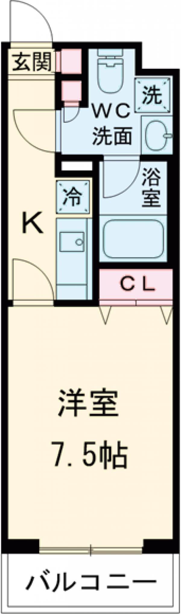 グランデュオ祖師谷Ⅱ・202号室の間取り