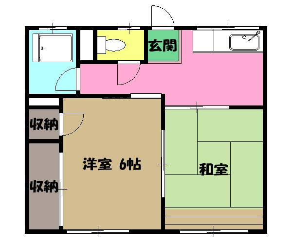 シティハイムの間取り