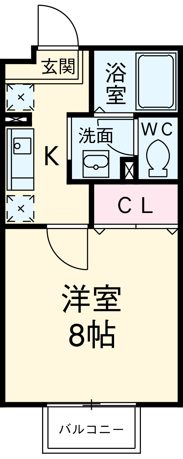 ポレール・Kの間取り