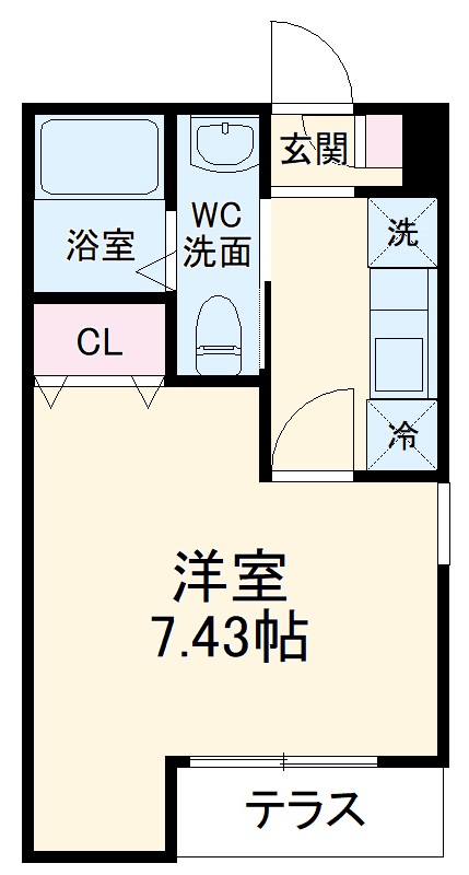 モナーク越谷の間取り