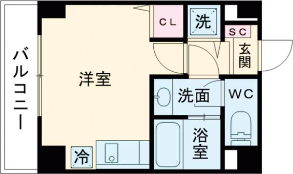 ゲートフィールド練馬・501号室の間取り