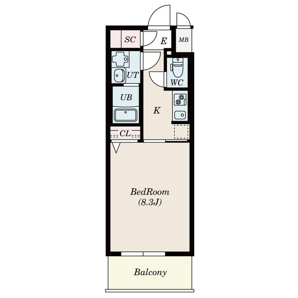 S-RESIDENCE金山Westの間取り