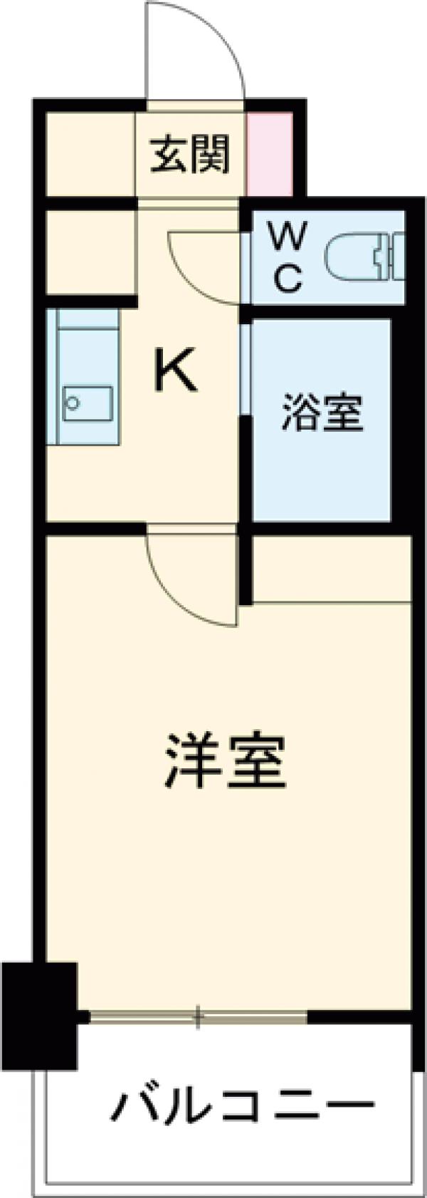 プレール高井戸・707号室の間取り
