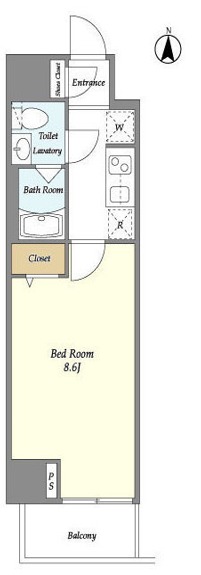 リテラス上野入谷の間取り