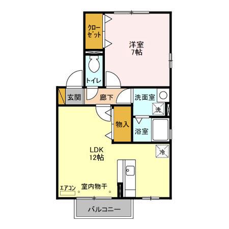 グラシアス Cの間取り