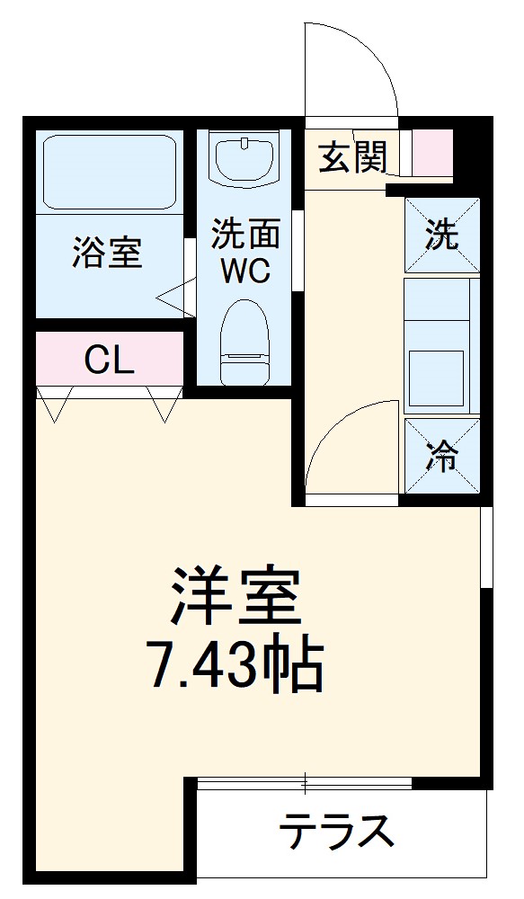 モナーク越谷の間取り