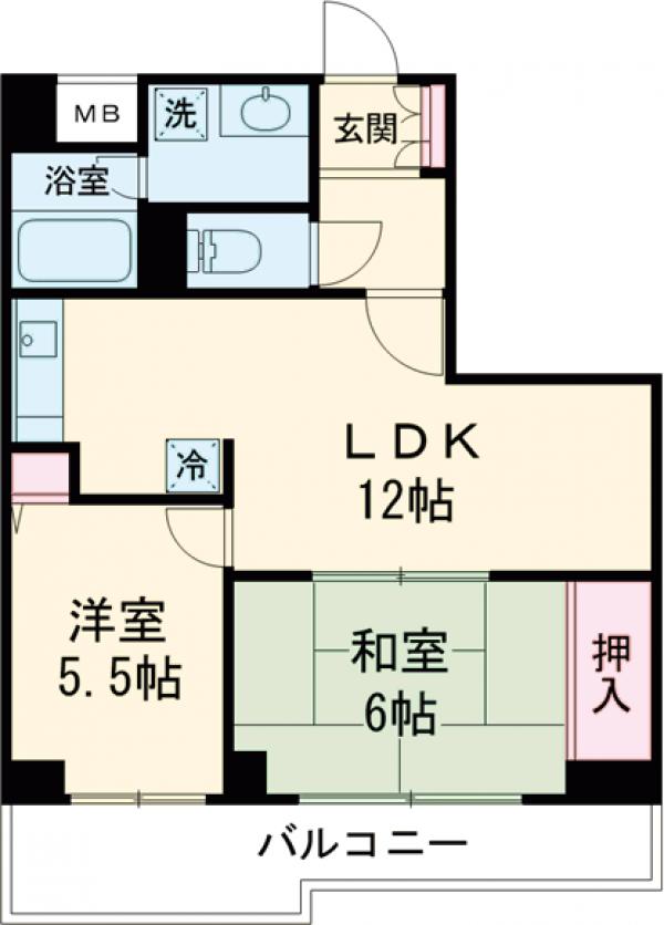 リエール若松町の間取り
