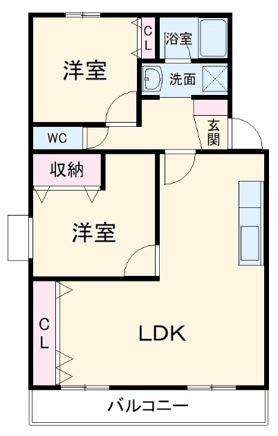 ベルシャトーまきの間取り