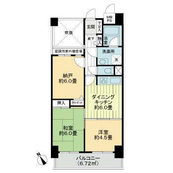 ライオンズヒルズ松戸の間取り