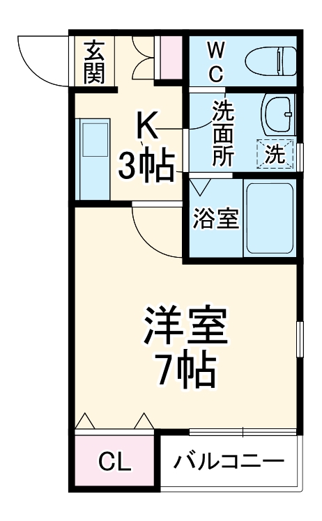 クレフラスト前ヶ崎の間取り