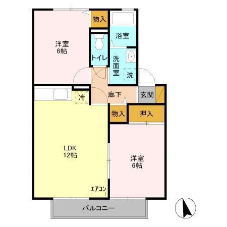 アンクレージュC棟の間取り