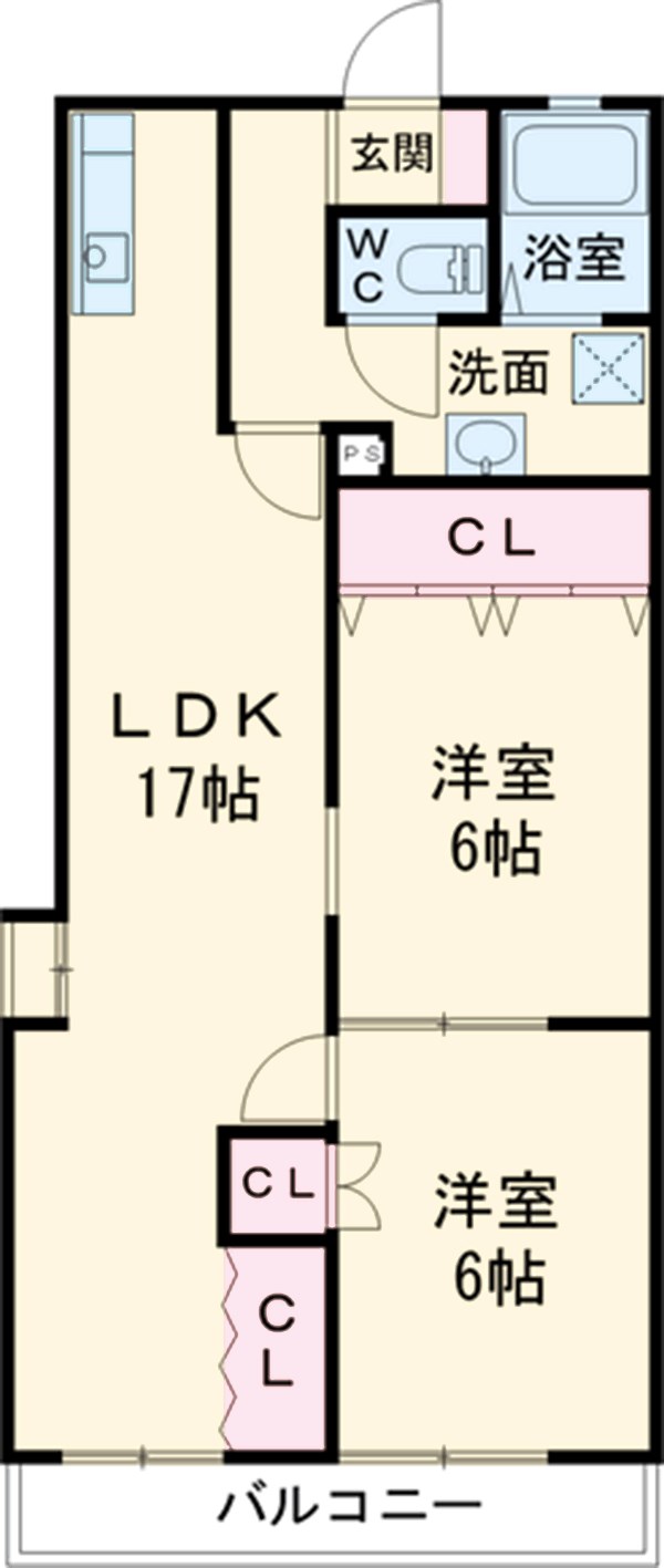 クリエイティブ第2富士の間取り